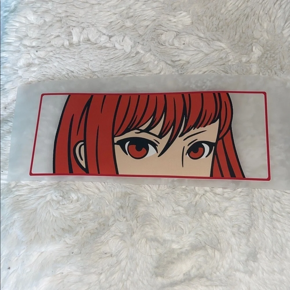 Anime Character Red Hair t shirt iron on print